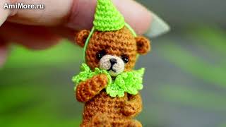 Амигуруми: схема Картинный Мишка. Игрушки вязаные крючком - Free crochet patterns.