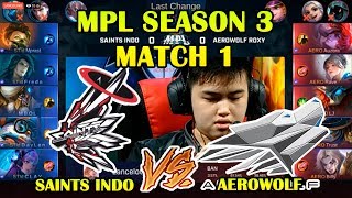 SAINTS INDO VS AEROWOLF MPL MATCH 1