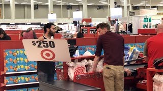 Ellen's Writer Attempts to Use Giant Gift Cards at Target