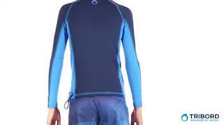 Camiseta manga longa com proteção solar UPF50+ infantil Tribord - Exclusividade Decathlon