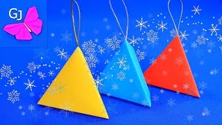 Новогодняя ОРИГАМИ КОРОБОЧКА с сюрпризом