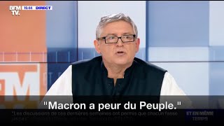 Michel Onfray, Analyse des mouvements sociaux, du Macronisme, des Médias, et de la Démocratie