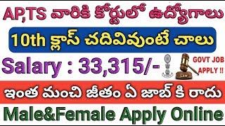 10th Pass Government Jobs Junior Court Attendant Recruitment Notification 2018 | job search