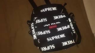 Supreme FW16  3M Repeat Reflective Shoulder Bag Black (Replica) Review