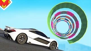 ТРОЛЛИНГ ГОНКА НА МАШИНАХ ПО СУМАСШЕДШИМ СПИРАЛЯМ В GTA 5 ONLINE (ГОНКИ В ГТА 5 ОНЛАЙН)
