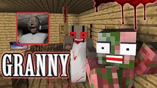 Monster School : Granny Horror Challenge - Minecraft Animation
