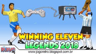 Winning Eleven Legends / Imortais (2018) no Playstation 1 / PS1