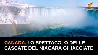 Canada: lo spettacolo delle cascate del Niagara ghiacciate