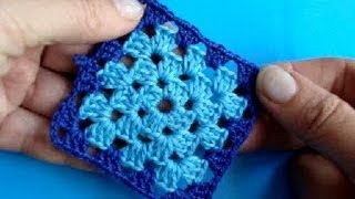 Вязание крючком - Урок 204- Квадрат 10 - Crochet square