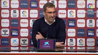 Rueda de prensa de  Jon Pérez Bolo tras el Albacete BP vs SD Ponferradina (1-1)