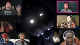 Реакции Летсплейщиков на Первую Смерть от Фредди из The Joy Of Creation Reborn