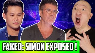 Proof America's Got Talent Is Fake! Simon Cowell Reaction Edited During Marcelito AGT Champions Act
