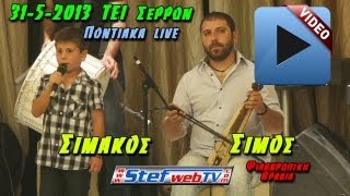 ΣΙΜΟΣ & ΣΙΜΑΚΟΣ ΤΕΙ ΣΕΡΡΩΝ 31 5 13 STEFWEBTV