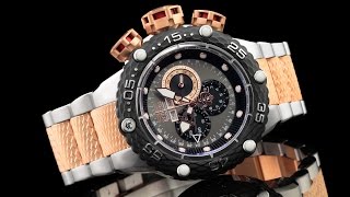 Invicta 21675 52mm Subaqua Noma VI Rose Gold & Stainless Swiss Master Calendar Chronograph Bracelet