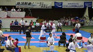 2018IH 空手道 男子 団体組手2回戦 作新学院（栃木県） 対 東福岡（福岡県）