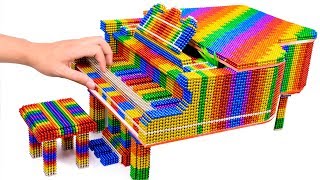 DIY - Build Piano Aquarium Fish Tank With Magnetic Balls (Satisfying) - Magnet Balls