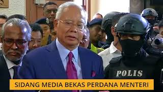 Sidang media bekas Perdana Menteri
