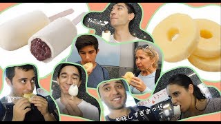 外国人がアイス饅頭とアイスキャンデーに感激！Foreign people trying Japanese ice cream
