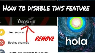 HOW TO DISABLE YANDEX ZEN FEATURE IN HOLA LAUNCHER