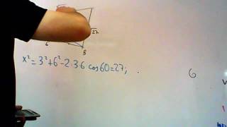 Problema trigonometria teorema senos y cosenos Matematicas 1 Bachillerato Academia Usero Estepona
