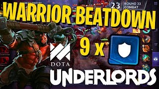 The 100 Gold Comeback Challenge (9 x Warriors) - DotA Underlords