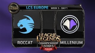 ROCCAT vs MILLENIUM - LCS EU 2014 (W5D1). ESL.TV Polska