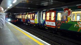 London Underground 150 Engine No 1 arriving at Moorgate 13 Jan 2013