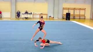 Acrobatic Gymnastics-Πανελληνιο πρωταθλημα 2014-Δ Δυαδα ΓΥΜΝΑΣΤΙΚΗ ΑΝΑΓΕΝΝΗΣΗ