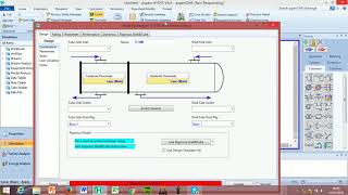 Shell & Tube Heat Exchanger Design with ASPEN HYSYS V8 4