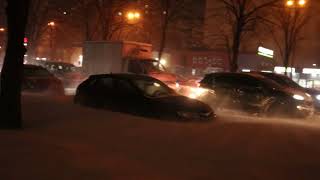 Транспортний колапс у Дніпрі. Місто засипало снігом Дніпро Днепр Новости