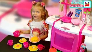 ✿Масленица ❤ Детская Кухня мини►блинчики делаем соленое тесто играем Плей До Play Doh