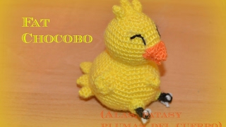 ?Fat chocobo o chocobo gordo amigurumi (alas, patas y plumas del cuerpo)? || Crochet o ganchillo.