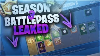 *EARLY* SEASON 3 BATTLE PASS LEAKED ON FORTNITE BATTLE ROYALE!!