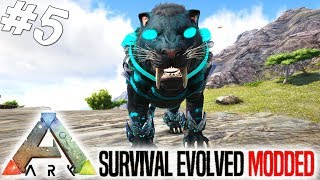 ARK Survival Evolved Dansk Ep 5 - MYTH SABERTOOTH! (Modded Ark Extinction Core / Olympus Map)