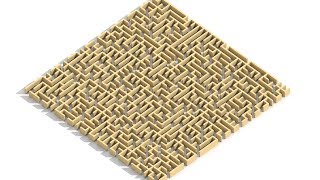 2D Maze In MagicaVoxel