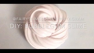 DIY New Bubblegum Slime + Lots of ASMR! | Fairyslimesss 2017