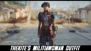 Fallout 4 Mods: TheKite's MilitiaWoman Outfit