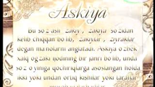 O'zbek tili - Izohli lugat "askiya" [19]