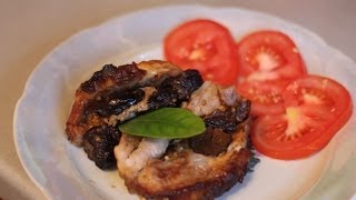Запеченное мясо  "Книжка".запеченное мясо с черносливом