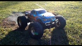 (HD) Fast RC Monster Truck Thunder Tiger MTA4 Nitro