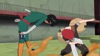 Gaara vs Rock Lee Full Fight English Dub [720p] HD