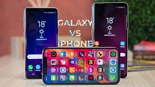 Samsung Galaxy S9 and S9+ vs iPhone X