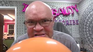 #33 Sit to POP Balloon Orange Punch Ball Tangobaldy Fun