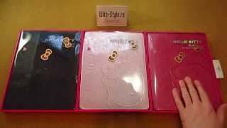 Полиуретановый смарт-чехол для New iPad 2/3/4 Hello Kitty