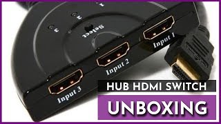 (L) Hub Hdmi Switch Splitter Seletor 3 Portas | Unboxing #18 #Mercadolivre