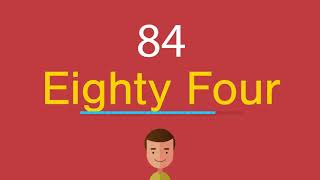84 по-английски