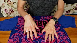 Hypnotising t-shirt folding to help you fall asleep ASMR
