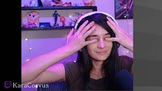 KaraCorvus has hiccups on Twitch