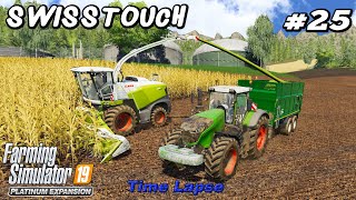 Weeds Control. Selling Milk & Slurry. Harvesting Maize Silage | Swisstouch #24 | FS19 4K TimeLapse