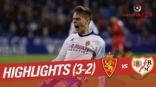 Resumen de Real Zaragoza vs Rayo Vallecano (3-2)